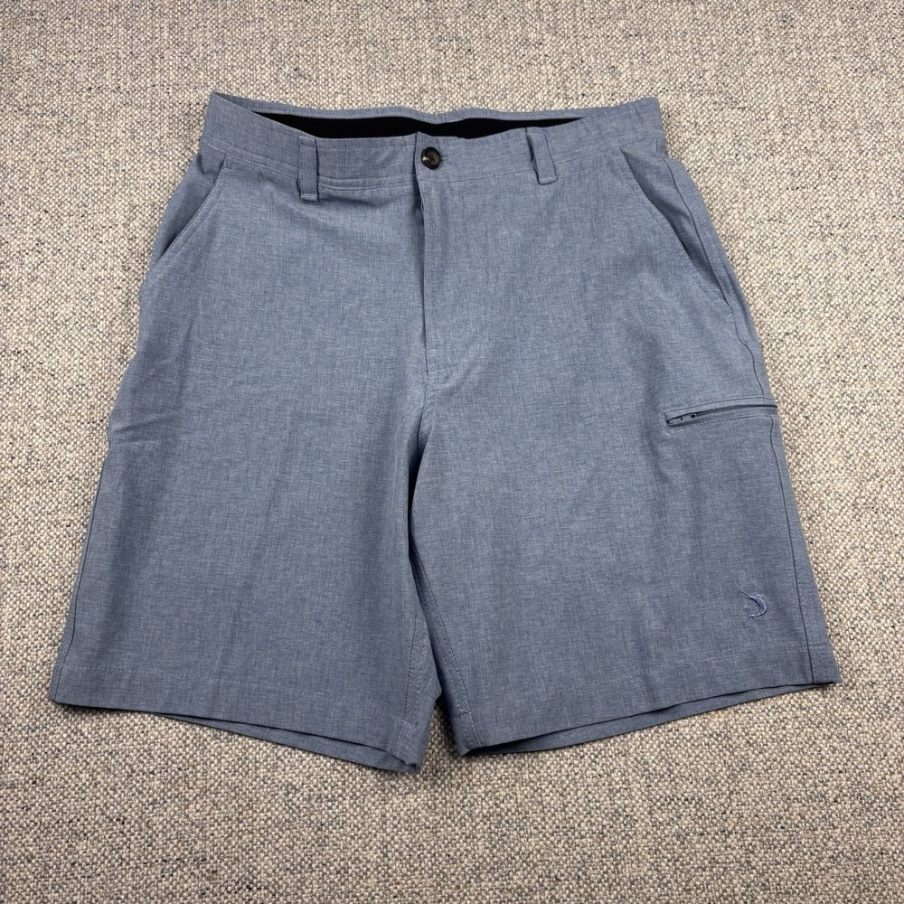 Reel Legends Men's Hybrid Shorts Size 30 Blue Performance Fishing Outdoor